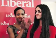  ?? ALLEN MCINNIS / POSTMEDIA NEWS ?? A grassroots vote kept party favourite Yolande James, left, from winning the nomination in Saint-Laurent. Emmanuella Lambropoul­os, right, was victorious.