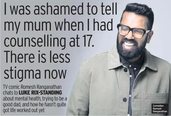  ??  ?? Comedian Romesh Ranganatha­n