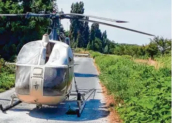 ?? Foto: Uncredited, HOGP, AP, dpa ?? Mit diesem Helikopter war dem 46 Jährigen die Flucht aus dem Gefängnis gelungen.