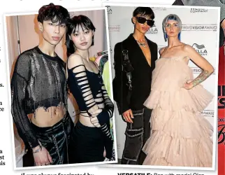  ?? ?? VERSATILE: Ben with model Olan Song, left, and, above, a look for the Wella Trendvisio­n Awards 2021