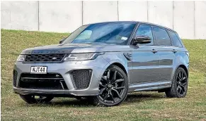  ??  ?? The Range Rover Sport SVR crouches down mighty low on its air suspension in Track mode, and it certainly helps with the corners. Not so much here though.