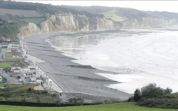  ?? COURTESY OMAHA BEACH GOLF CLUB ?? On the beach in Dieppe, France, 904 Canadians were killed during the Second World War on Aug. 19, 1942, with another 2,000 taken prisoner.