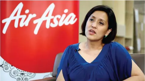  ??  ?? Aireen Omar, Chief Executive Officer, AirAsia