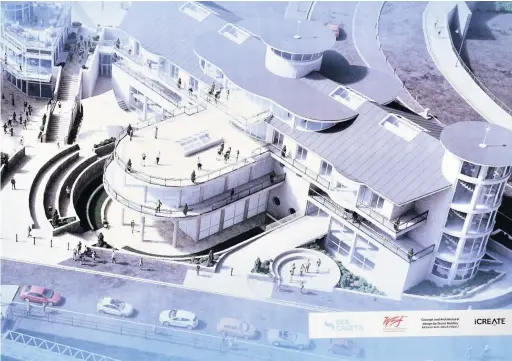  ??  ?? Plans for Porthcawl Maritime Centre