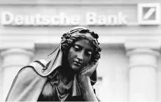  ??  ?? Britain’s Financial Conduct Authority separately fined Deutsche Bank 163 million pounds (US$204 million) for failing to maintain an adequate anti-money laundering controls between 2012 and 2015.