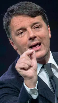  ?? (Imagoecono­mica) ?? Matteo Renzi, 42 anni, ex premier, segretario del Pd