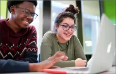  ??  ?? An image provided by Apple shows students at Chicago’s Lane Tech College Prep High School learning to build apps using Swift, Apple’s programmin­g language. — Photo courtesy of Apple