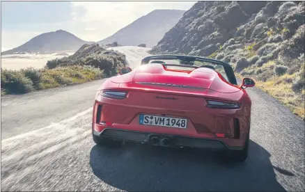  ??  ?? TOUCH DOWN: Porsche’s 911 sportscar is expected to arrive in Australia in the fourth quarter, priced from $604,800 plus on-road costs.