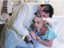  ?? COURTESY CIUSSS EMTL ?? Dr. Daniel Borsuk and Maurice Desjardins, two weeks after surgery.