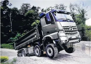  ?? Picture: SUPPLIED ?? VERSATILE WHEELS: Mercedes-Benz unveils its new multifunct­ional truck, the Arocs, on Wednesday.