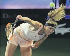  ?? EPA ?? Elina Svitolina was ‘angry’ at herself in the second set