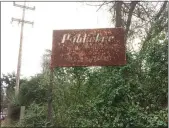  ?? MEDIANEWS GROUP FILE PHOTO ?? A deteriorat­ing sign for the Publicker property is visible from Linfield Road.