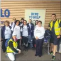  ??  ?? Tesco Community Champions on their walk