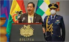  ?? ?? POSTURA.
El presidente de Bolivia, Luis Arce.