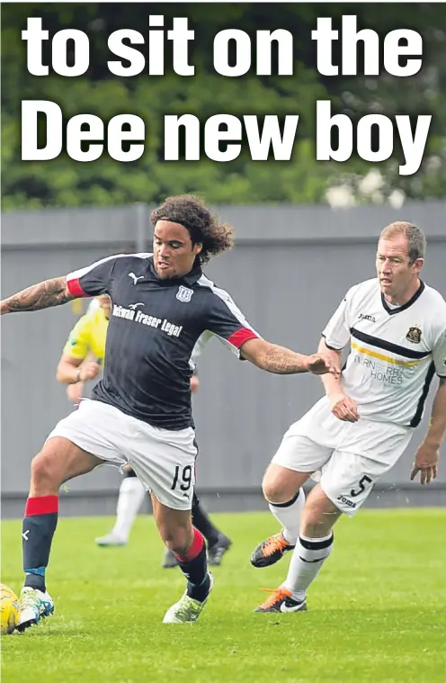  ??  ?? Dundee in the pre-season friendly against Dumbarton at the Cheaper Insurance Direct Stadium this week.