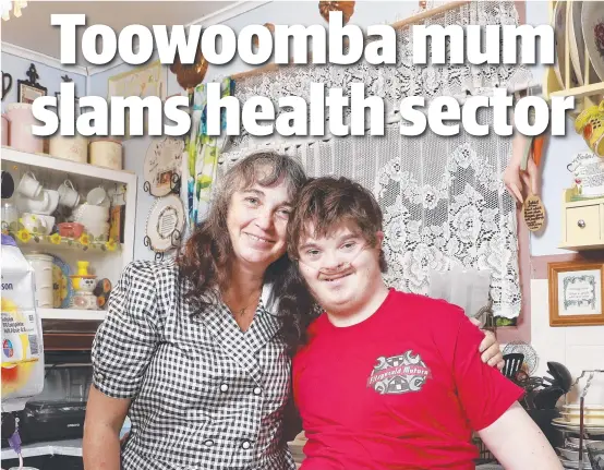  ?? Picture: AAP/Claudia Baxter ?? EQUALITY FIGHT: Toowoomba mum Toni Mitchell testified at the Disability Royal Commission this week, detailing the ways that the health sector had failed her son Joshy.