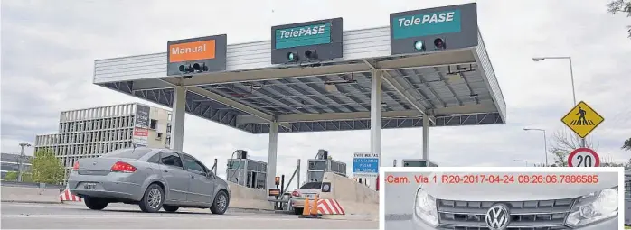  ?? (JOSÉ HERNÁNDEZ) ?? Ruta E-53. La estación de peaje a la altura de Pajas Blancas ya cuenta con el sistema de cámaras.