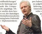  ?? FOTO: DPA ?? Julian Assange soll in den USA wegen Spionage vor Gericht gestellt werden.