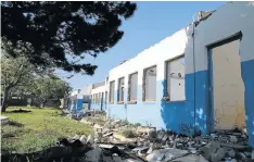  ?? Picture: FREDLIN ADRIAAN ?? SHAMEFUL RUIN: Not much remains of the Kwaford Primary School building in New Brighton. The municipali­ty wants to take ownership of vacant schools, for use by sports clubs, churches and other organisati­ons needing facilities