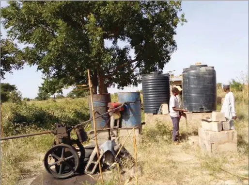  ??  ?? The abandoned water project in Ginzo