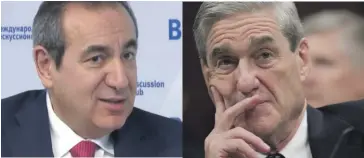  ??  ?? Prof Joe Mifsud and Robert Mueller