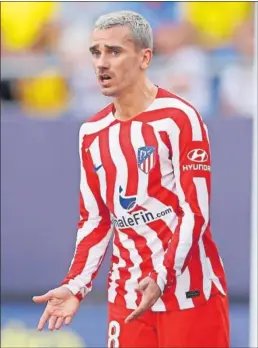  ?? ?? Griezmann, ayer en el estadio Nuevo Mirandilla.