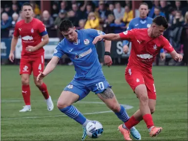  ?? ?? Jamie Barjonas’ first goal of the season couldn’t stop Kelty Hearts losing at Peterhead on Saturday. Photo: Jim Payne