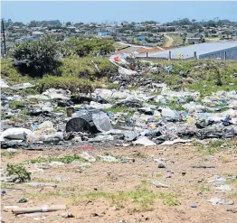  ?? Picture: ROB KNOWLES ?? DOWN IN THE DUMPS: Since the Marselle/Bushman’s dumpsite was closed by Ndlambe Municipali­ty, refuse from all over Ndlambe is brought to the Port Alfred dump and deposited there. However, with no security or supervisio­n, refuse is being thrown on the...