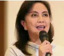  ?? —OVP PHOTO ?? Leni Robredo warns of the possibilit­y of police oversteppi­ng their authority.