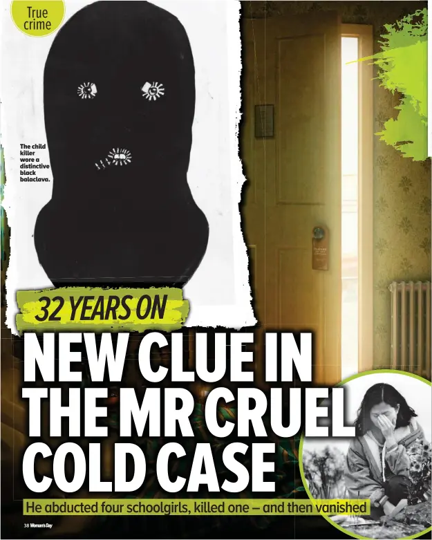  ??  ?? The child killer wore a distinctiv­e black balaclava.