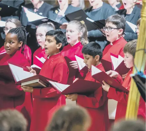  ??  ?? Peterborou­gh Cathedral choristers