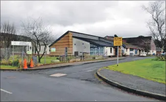 ??  ?? Preparatio­ns are under way to allow pupils to return to Lamlash Primary School.