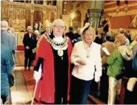  ??  ?? Reddish South councillor Andy Verdeille at a service welcoming him as the new mayor