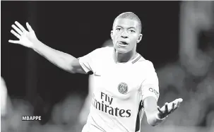  ??  ?? MBAPPE