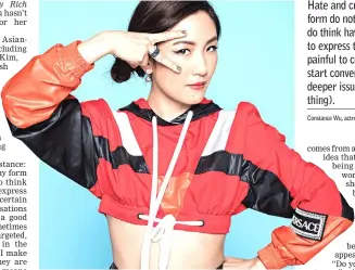  ??  ?? Constance Wu has also faced backlash for her dating choices and relationsh­ips with nonAsian men.
