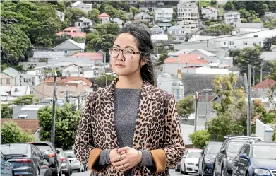 ?? KEVIN STENT/STUFF ?? Drama student Nomuna Amarbat, 20, had been looking for a flat since October before finally signing the lease on a fourbedroo­m rental in Hataitai this week.