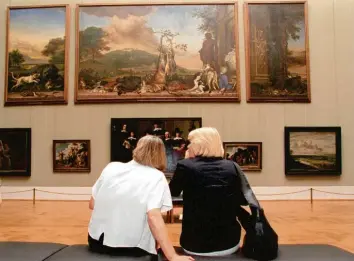  ?? Foto: dpa ?? Wann wird man Bilder wieder im Museum – hier in der Alten Pinakothek in München – betrachten können?