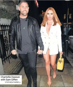  ??  ?? Charlotte Dawson with Sam Giffen