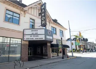  ?? Pam Panchak/Post-Gazette ?? The Manor Theatre on Murray Avenue in Squirrel Hill is celebratin­g its 100th anniversar­y on Sunday.