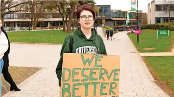  ?? ?? Opposition Students have rallied against the rises