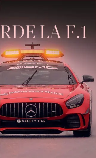  ?? GETTY IMAGES ?? L’immagine del giorno
La Safety Car condotta da Bernd Mayländer, 50 anni, in pista per uno dei numerosi giri effettuati ieri per testare la praticabil­ità del circuito, mai ritenuta idonea