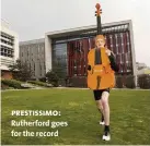  ??  ?? prestissim­o: Rutherford goes for the record