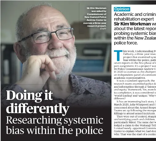 Doing it differentl­y Researchin­g systemic bias within the police ...