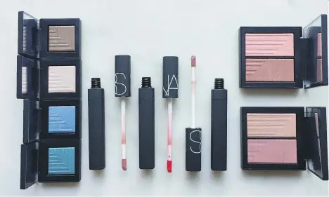  ?? ALEESHA HARRIS ?? The NARS 2016 Summer Colour Collection of makeup hits counters on May 1 and ranges in price from $36 to $58.