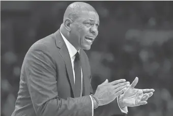  ?? JAYNE KAMIN- ONCEA, USA TODAY SPORTS ?? The Clippers and coach Doc Rivers could see big changes this offseason.