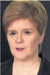  ??  ?? GUIDANCE Nicola Sturgeon says stick by the rules