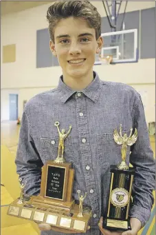  ??  ?? Male athlete of the year is Tyler MacNeil.