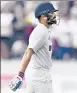  ?? AP ?? Virat Kohli, out for seven.