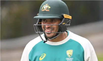  ?? Photograph: Steve Bell/Getty Images ?? Usman Khawaja will open with David Warner for Australia in the fifth and final Ashes Test against England in Hobart.