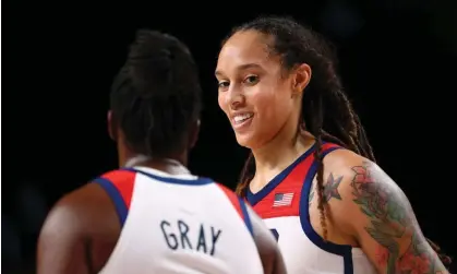  ?? ?? Brittney Griner was able to supplement her WNBA income with lucrative deals in Russia. Photograph: Brian Snyder/Reuters